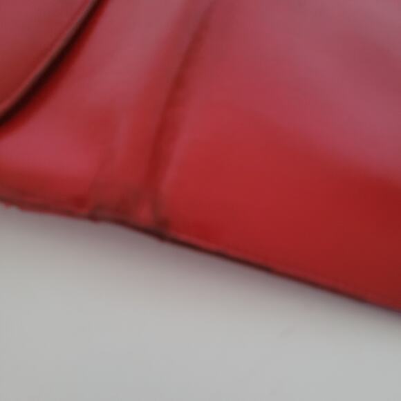 GUCCI Bifold Leather Wallet Long Bifold Red Large Card Bill Designer Horseshoe - Picture 7 of 13